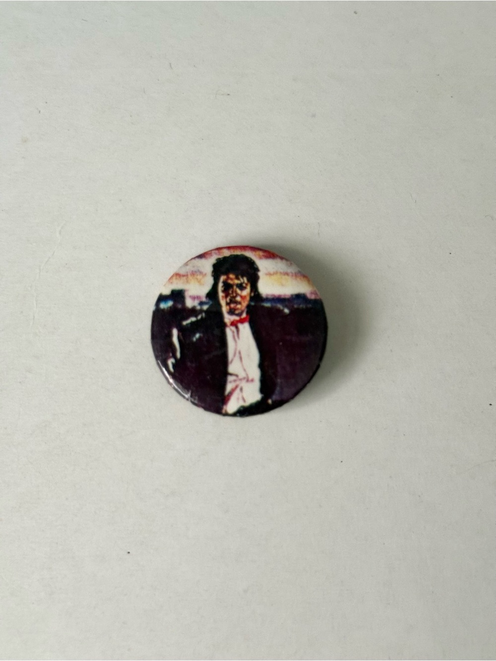 Vintage 1980s Michael Jackson Thriller Era Small Pin – Retro Music Memorabilia